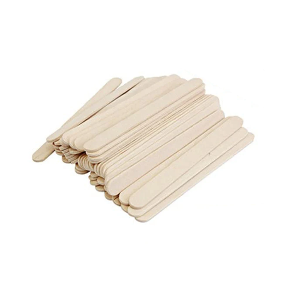 Wholesale eco friendly round wooden popsicle ice cream sticks 114mm with smooth surface