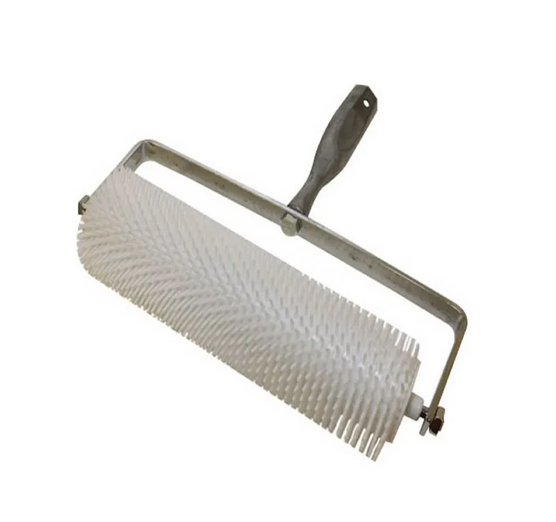 Plastic  Latex Self Levelling Screeding  Resin Epoxy Coating Ridillos de Puas SPIKED NEEDLE ROLLER No splash guard