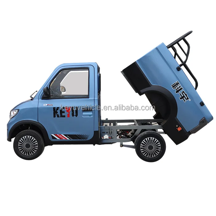 KEYU Factory cost cheap 4x4 electric mini pickup truck electric truck mini pickup 4 seats