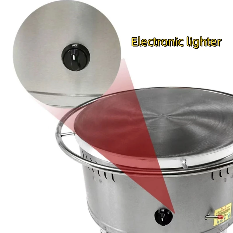 55cmProfessional Automatic LPG round Tortilla and Pancake Machine Commercial Cake Maker