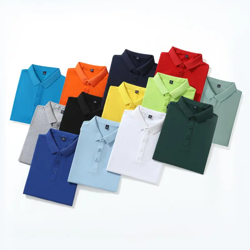 Custom Embroidered Logo QUICK DRY Golf Sport Polo Plain Cotton Uniform Deodorization Breathable Proof Polo Shirt