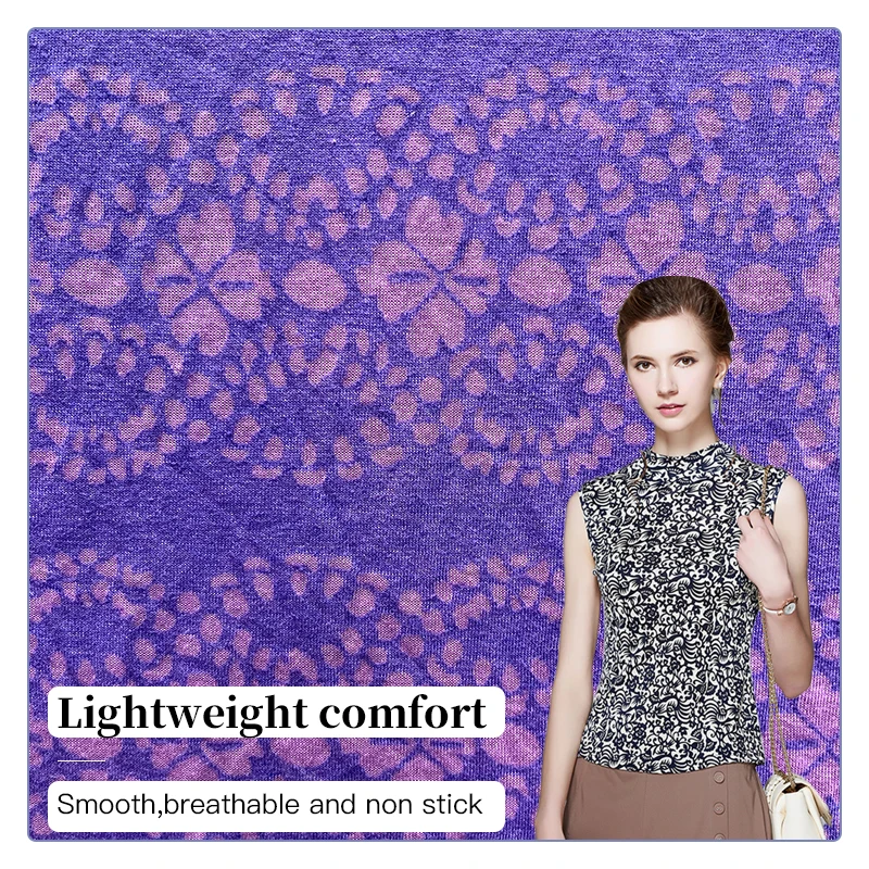 55% poly Mulberry 45%cotton Fabric Eco Friendly 55% poly 45%cotton Fabric for Dress