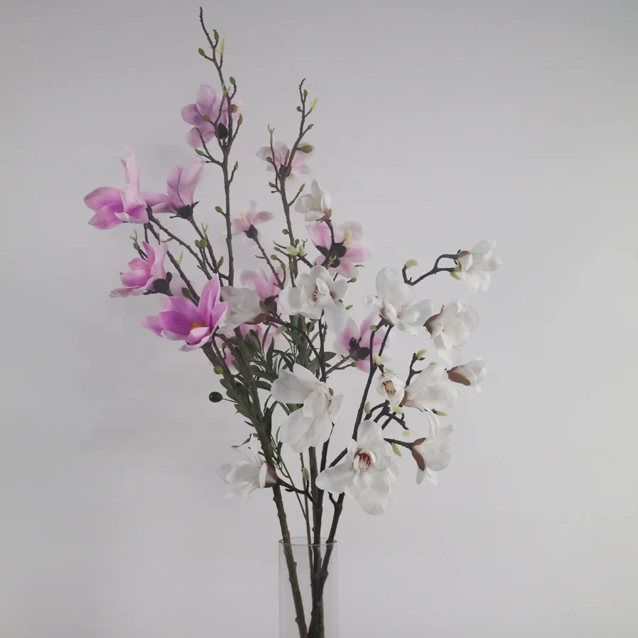 High quality artificial magnolia flowers stem wholesale