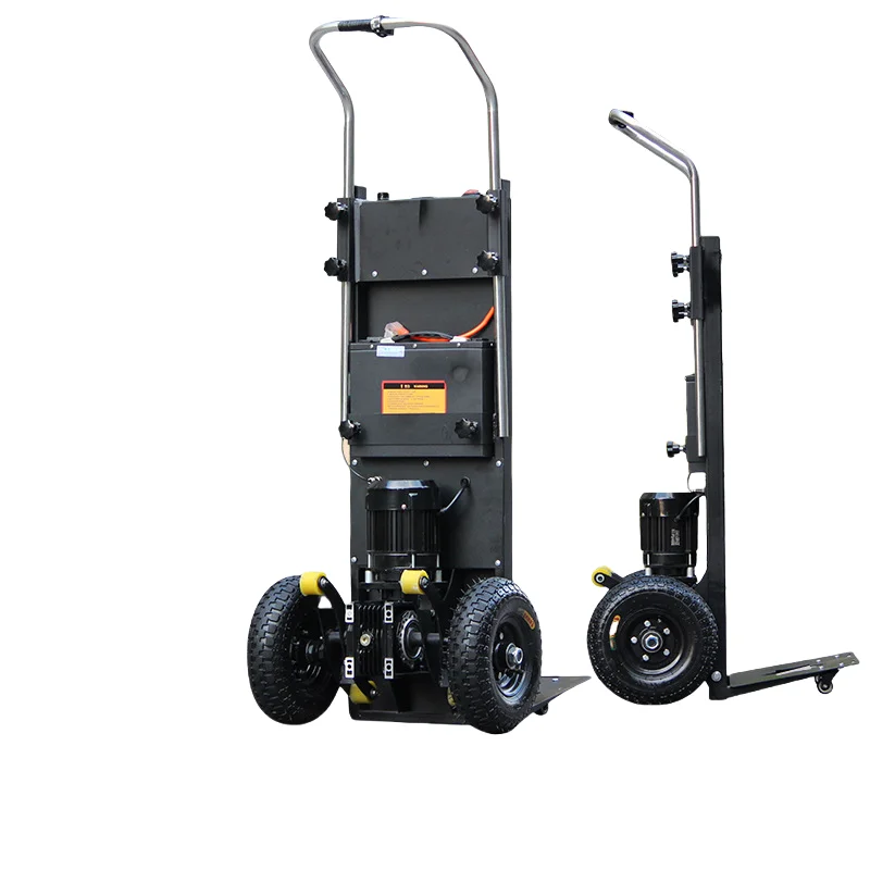 Electric Portable Two Wheel Foldable Heavy Duty Stair Climber Hand Truck Trolly Lifting Trolley Carry Heavy Goods Upstairs