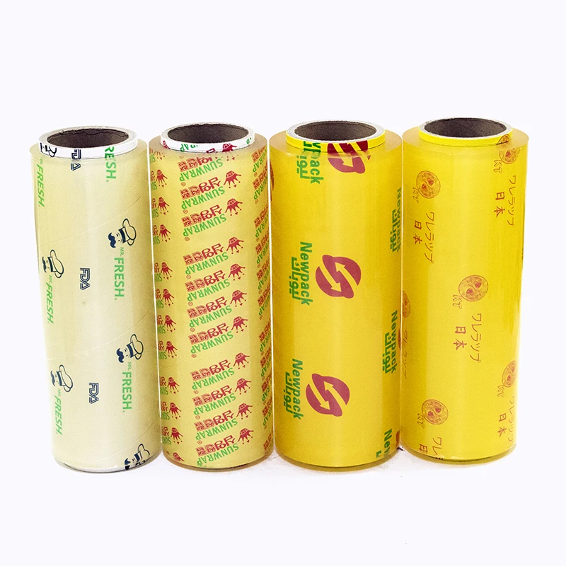 Cling Film Food Grade Clear PVC Transparent Casting Water Soluble Soft Plastic Wrap For Wrap Food