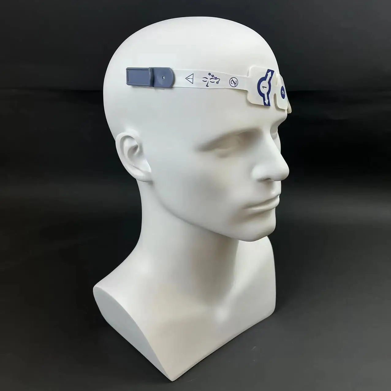 Disposable forehead paste EEG sensor with 4 electrodes