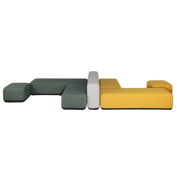 Fashion stylish loose furniture boss room leisure lounge fabric modular office sofa