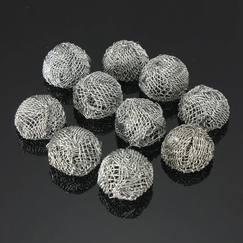 15/16/17/18/19/20mm Smoking Accessories Stainless Steel  Mesh Net Combustion Ball Smoking Pipe Filter