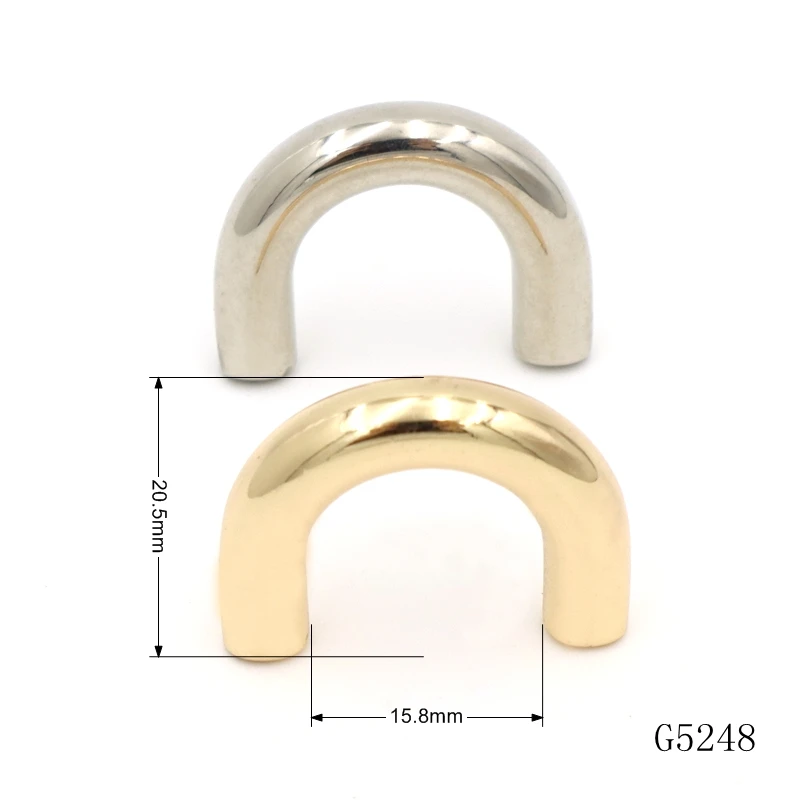 Wholesale Bag Accessories Metal Arch Bridge Fittings Metal Strap Handle For Bag Accessories