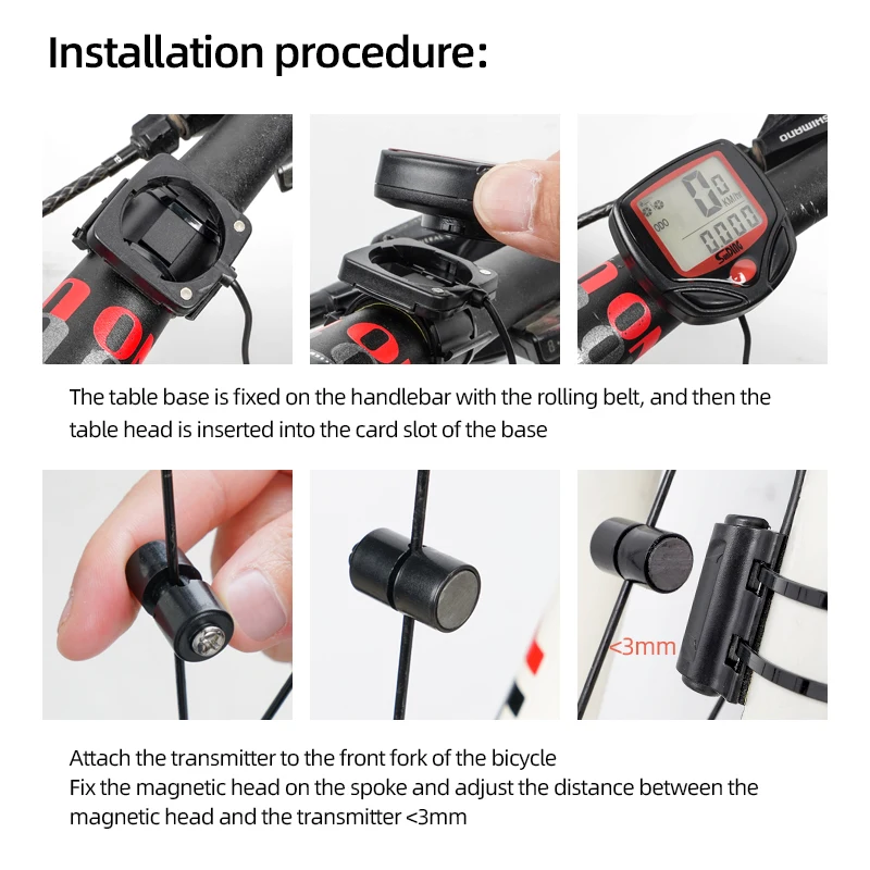 Bicycle Speedometer 54BG Model LED Night Light Display BicycleComputer Equipped With 15Functions Such As Temperature And Mileage