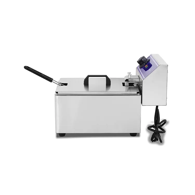 DZL-151B China Manufacturer Quality Counter Top Electric Deep Fryer Commercial Stainless Steel Chips Making Machine