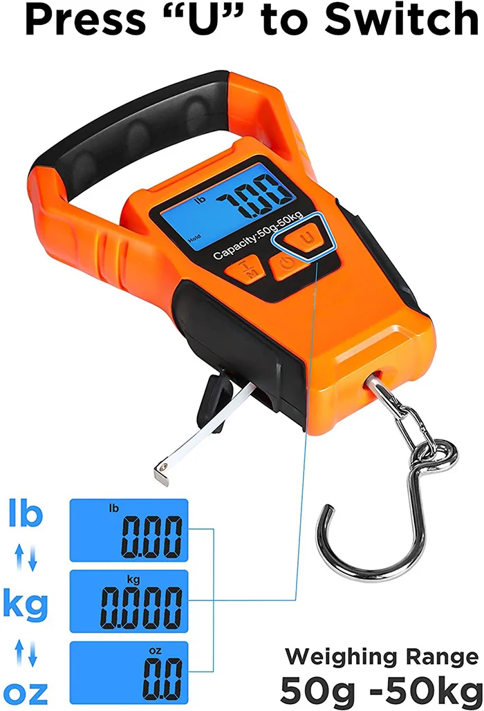 Цифровые весы J & R 110 фунтов привлекательные Спортивные товары для улицы водостойкие цифровые рыболовные