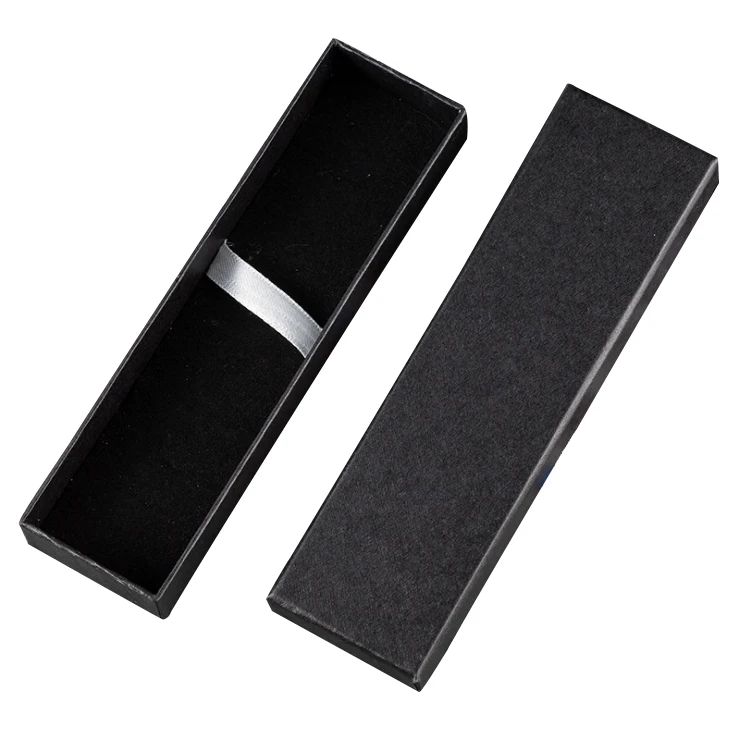 Promotional colored cheap craft paper luxury pen gift packaging display box with customized logo