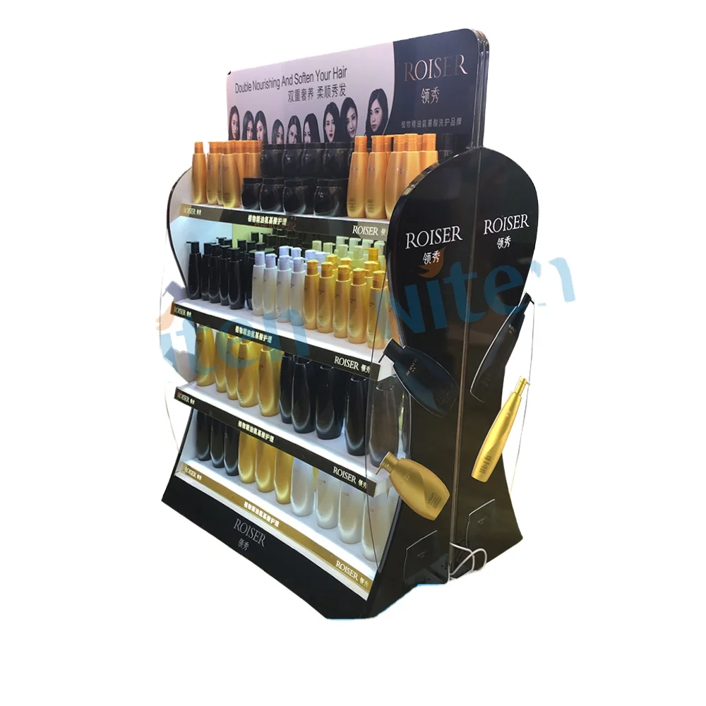 Cheap Wooden Hair Salon/Hair Extension/Hair Wash Display Stand/Shelf