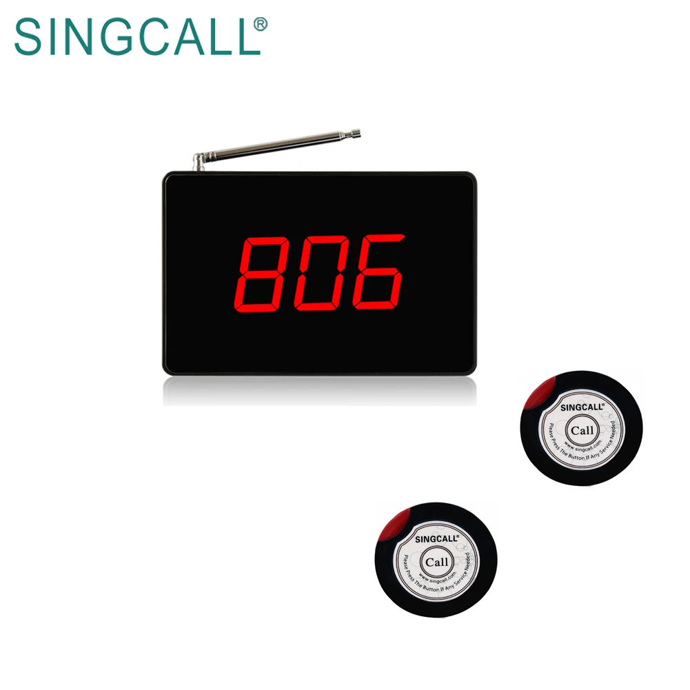 
SINGCALL Pager Wireless Restaurant Waiter Calling Service Call Bell System 
