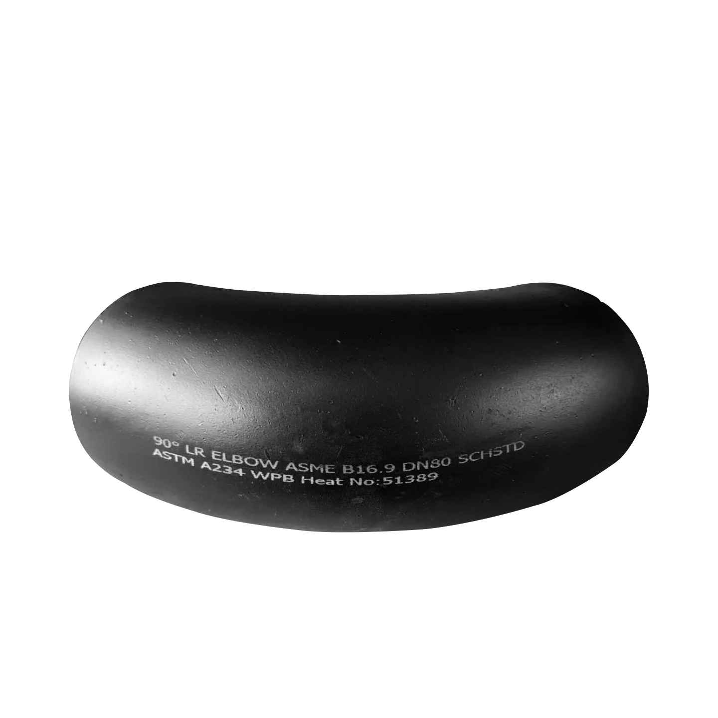 ASME B16.9 ASTM A234 WPB carbon steel seamless welded 90 degree elbow