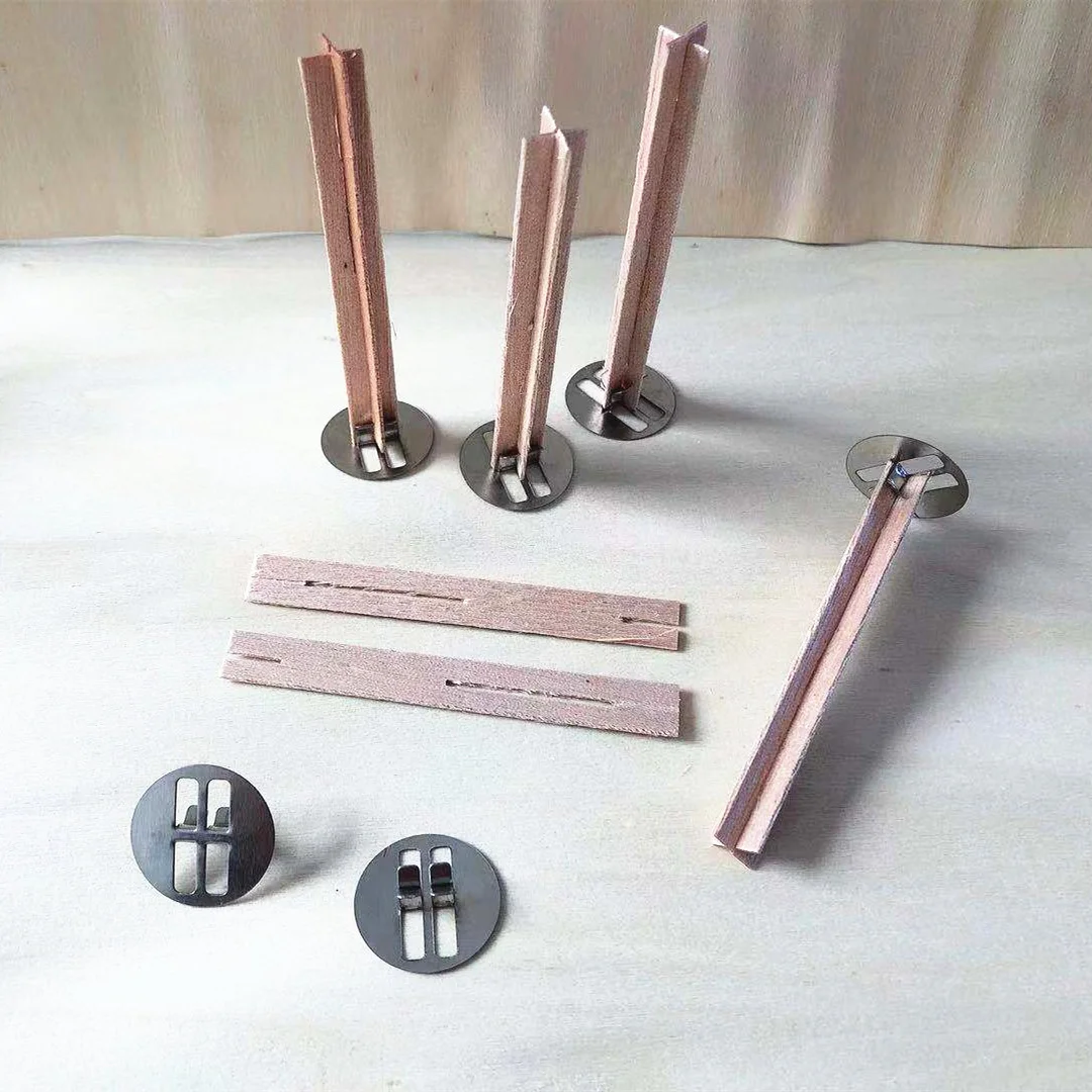 Wholesale price 13x130mm 10x80mm cross wick cross shape woodenen wick for candle making