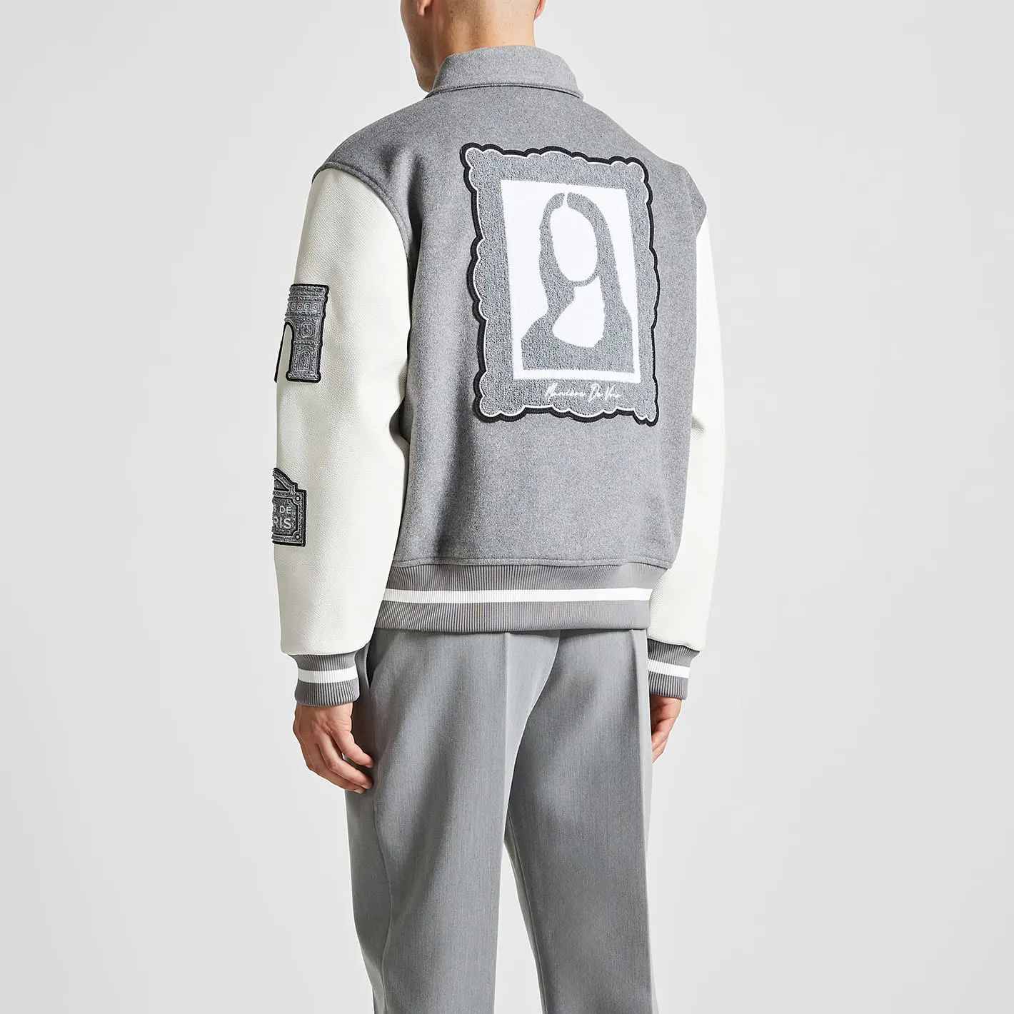 OEM Custom Winter Letter Men Varsity Jacket Vintage University Chenille Patches Logo Embroid Jackets for Men