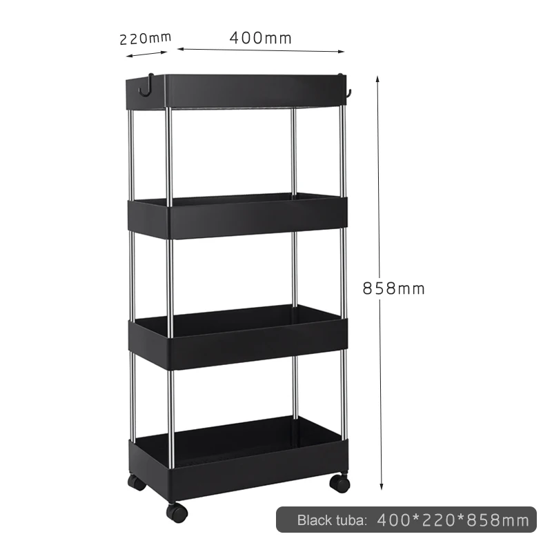 Rotate Corner plastic holders and racks kitchen storage racks shelves with wheels