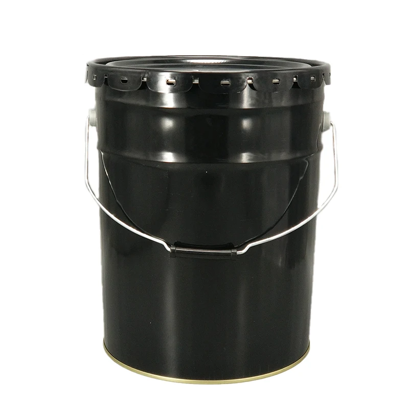 5 US Gallon Round Large Opening Paint Iron Drum Metal Pail For Water-based Paint