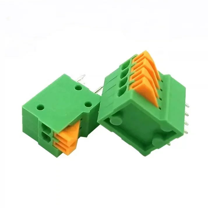Screwless Terminal Block HQ141V 2.54mm Pitch PCB Spring Terminal Block