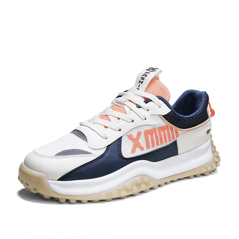 Hot sale mesh upper breathable men walking shoes all match men sneakers