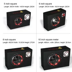 8 Inch Auto Audio Subwoofer Luidsprekers Met Microfoon Zingen Feature Ondersteuning Usb,Tf Card Draadloze Verbinding