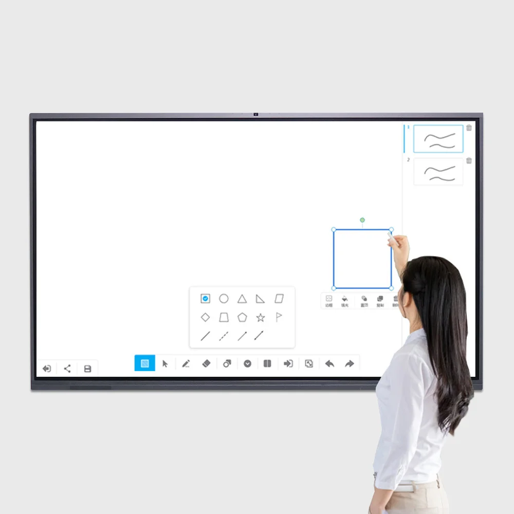 Oway Wb3100-2 Screen Interactive White Board Education For Teaching Meeting Smart Board Interactive Advertising