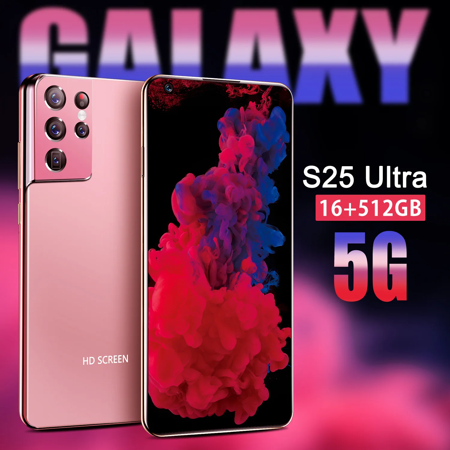 Смартфон S25 U1 7 3 дюйма 10 ядер 12 + 512 ГБ 4K HD GPS-навигация 5G Android 24 48
