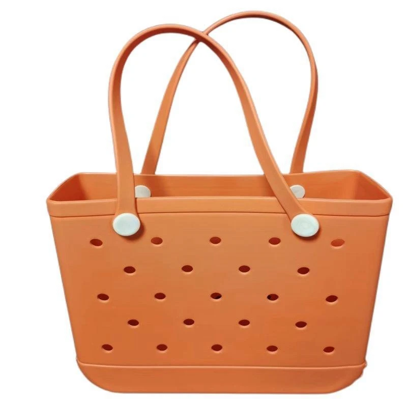 Factory Custom Bag OEM Women Summer Beach Bag Fashion Shopping Tote Shoulder Bag Waterproof EVA Silicone Jelly Candy Handbag PVC