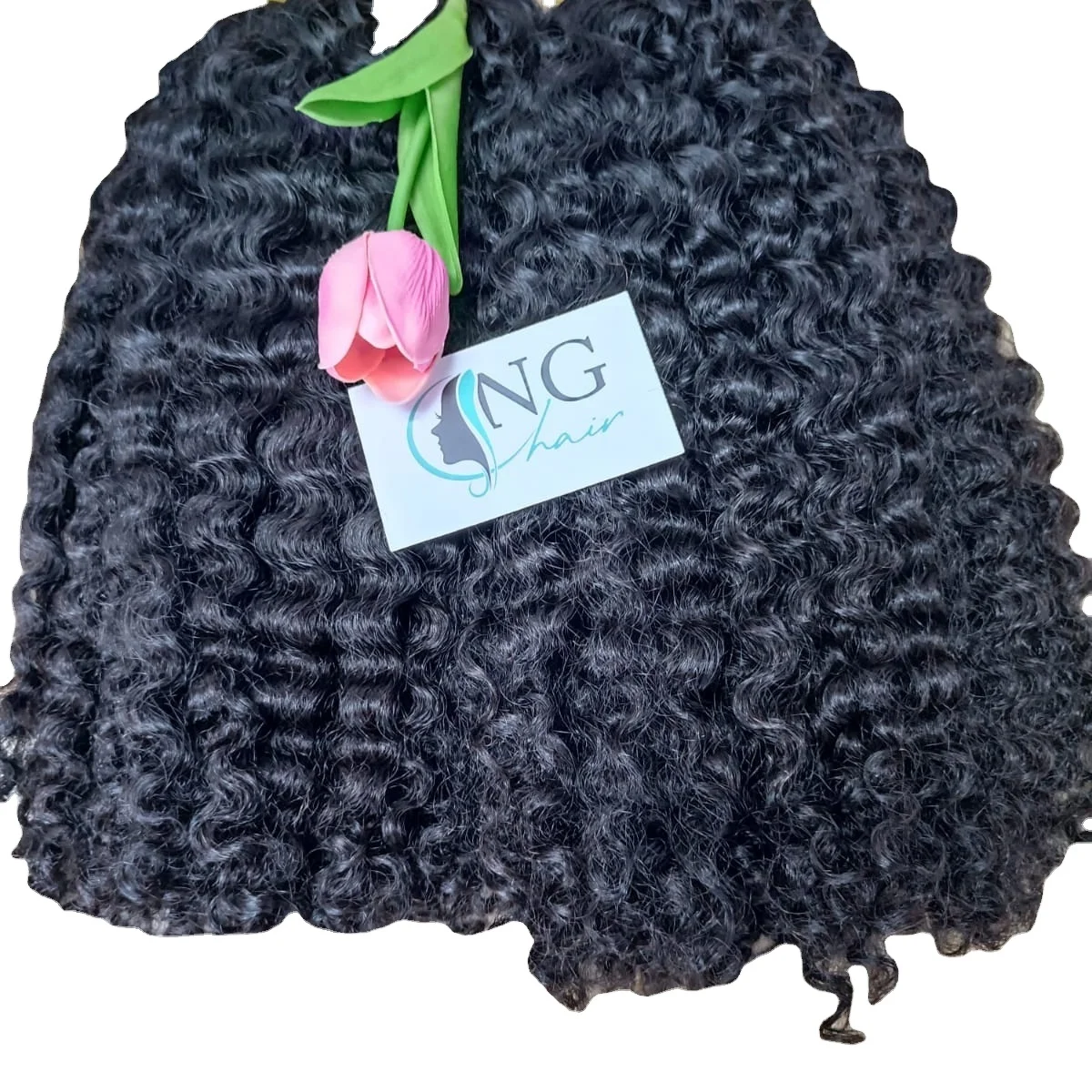 100% Real Image Real Unprocessed Human Hair Fumi Curly Bulk Hair Can Customize All Color All Style For Black Women