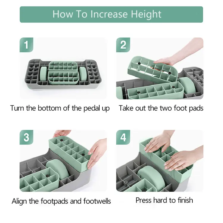 fitness equipment home step aerobics 2 Levels Adjustable Non-Slip step aerobic platform