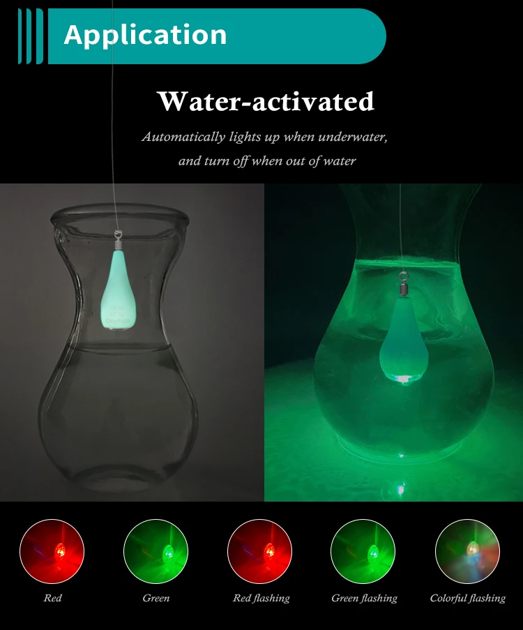 Dlyfull 67.5g Night Fishing Water Activated LED Luminous Lure Fishing Sinker For Squid Hairtail Fishing