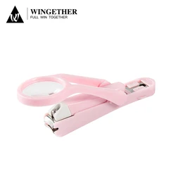 Wingether Amazon Hot Sell In Stock Professional Stainless Steel Magnifier Nail Clipper Nail Clipper Nail Cutter Clipper