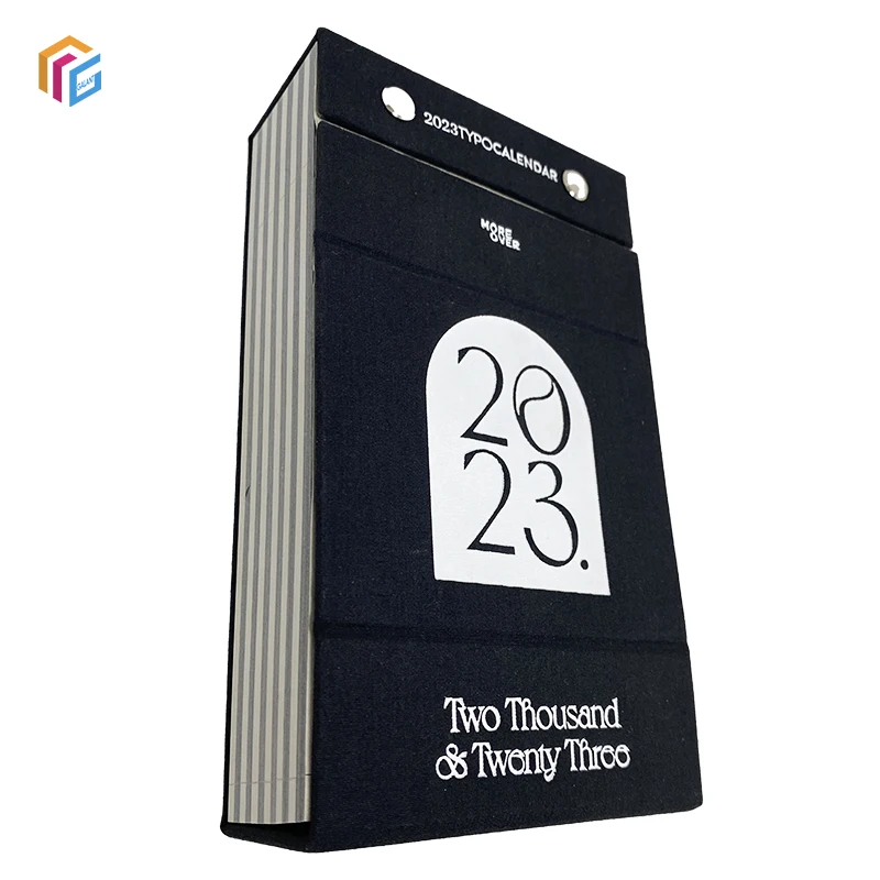 Custom Jacket Stand 2024 2025 Motivational 365 Inspirational Daily Flip Table Desk Calendar With Magnet