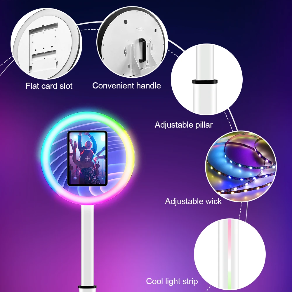 Flash Light Ipad Photo Booth Wedding Ipad Photobooth Shell Camera Ipad Photobooth Kiosk Photo Booth Machine With Printer Shelf