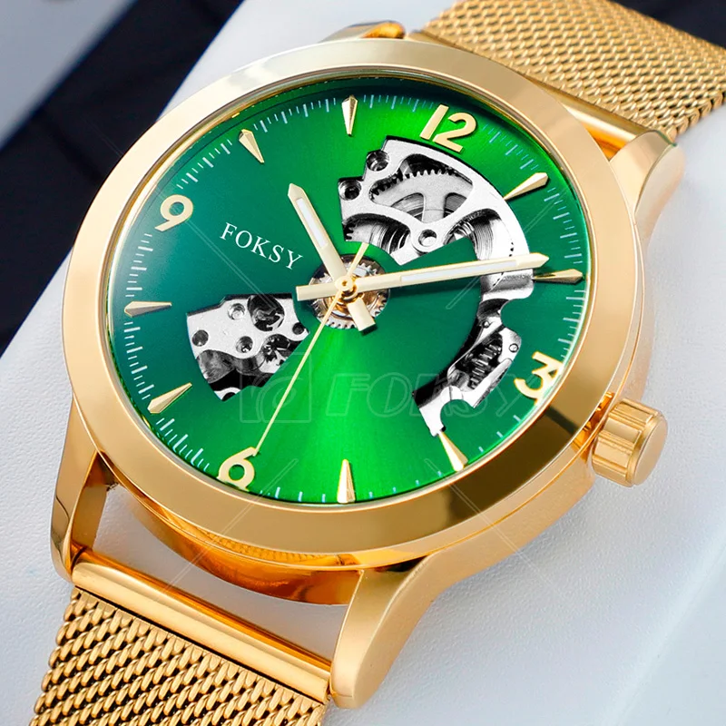 Custom Designer High Quality Luxury Diamond Brand Stainless Steel Wristwatches With Logo Automatic Mechanical Watches For Men