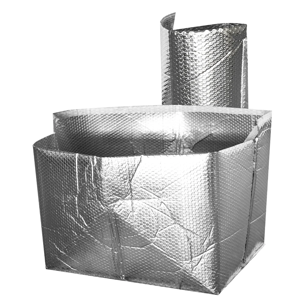 Disposable Food Storage Cooler Bags custom Portable Food thermal insulation aluminum foil foam bag for Thermal Box Liners