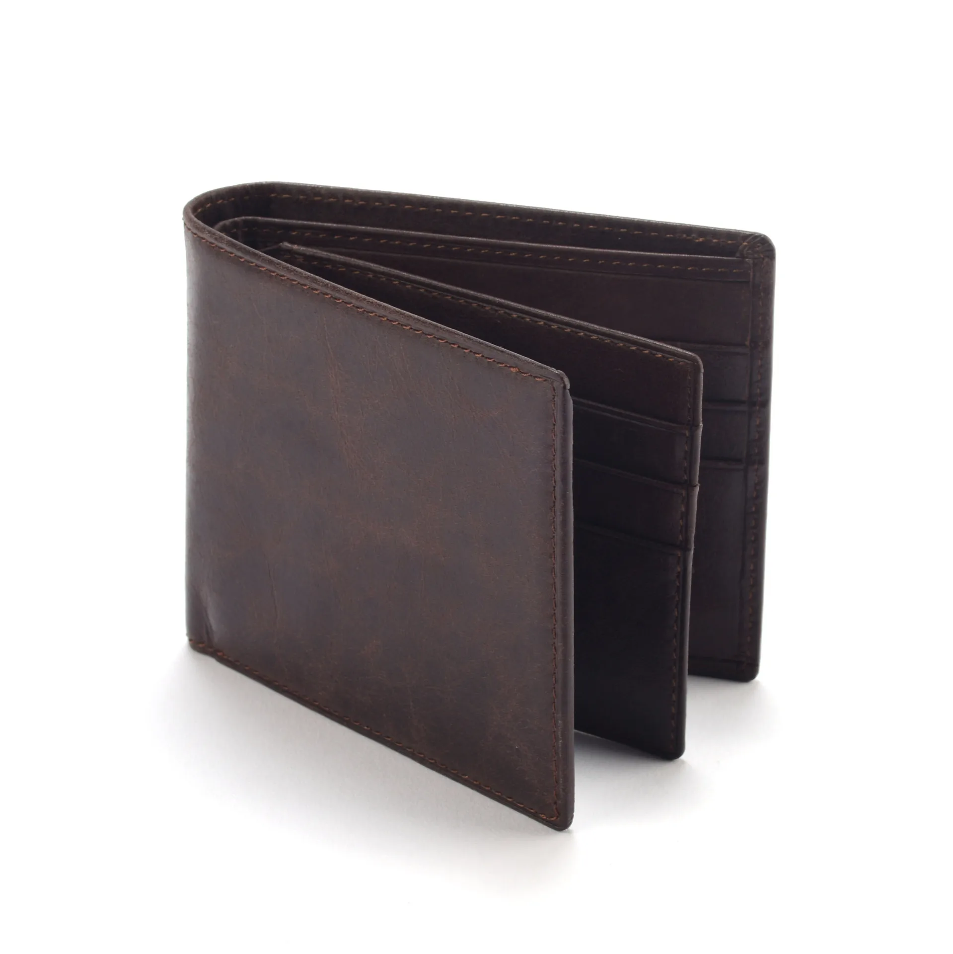 High quality custom best italian genuine leather man luxury rfid slim trifold minimalist wallet for men