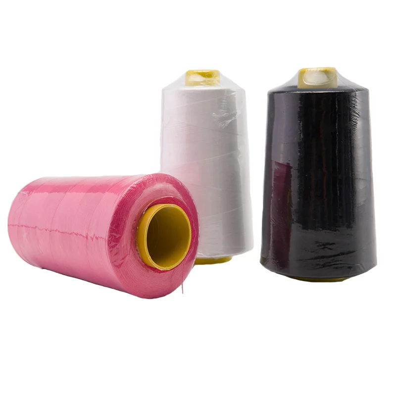 Custom colors overlock thread 100% polyester 40S/2 clothing top stitching sewing threads for home sewing machine