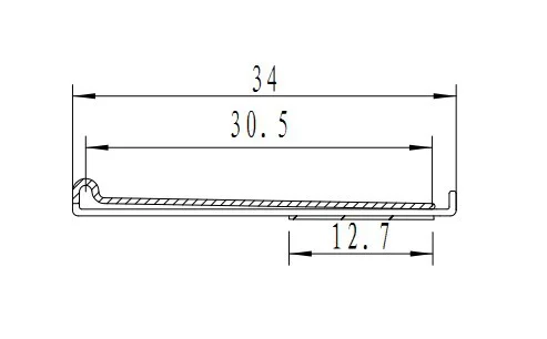 Extrusion self adhesive label holder,extrusion data price strip, flat label holder