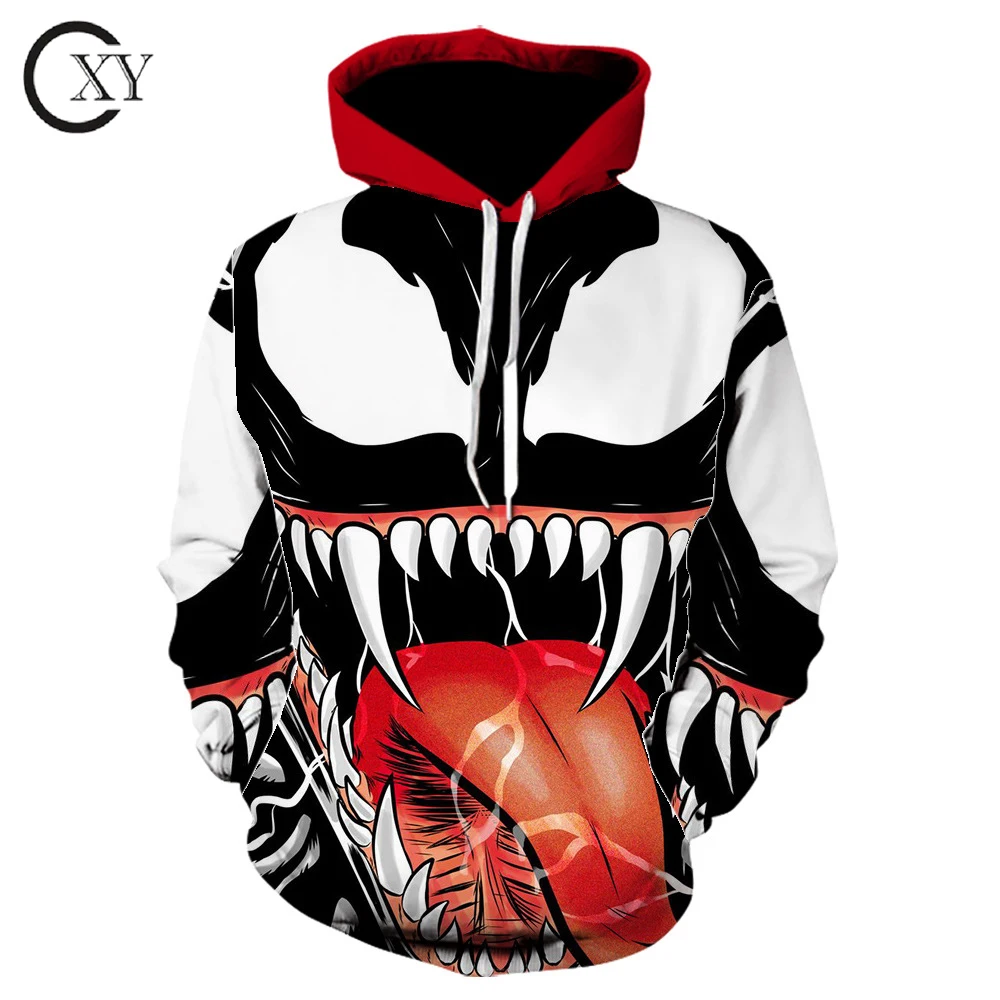 Горячая Распродажа 2022, Симпатичная Модная толстовка с Веном, мужская одежда с 3D-принтом, толстовки с капюшоном с 3D-принтом для мужчин