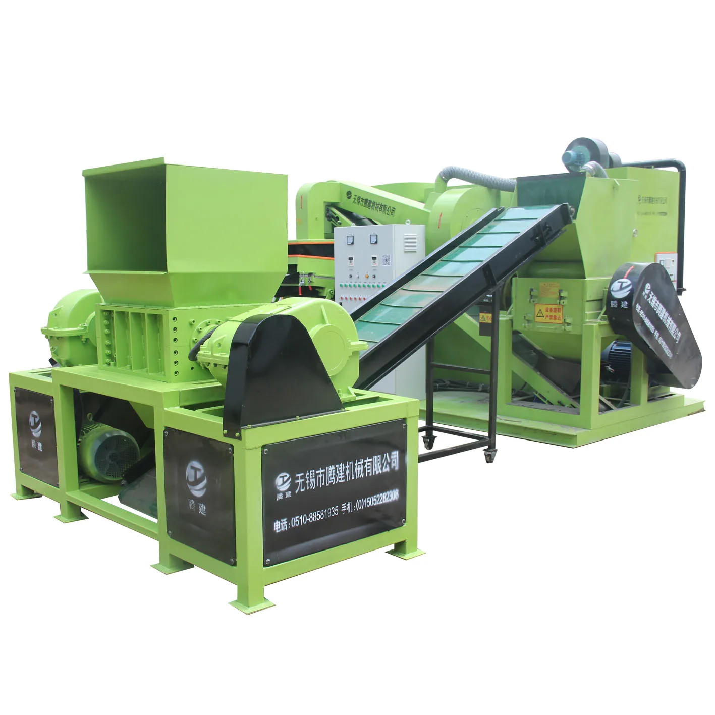TJ Cable granulating machine for recycling Copper cable wire crusher and separator equipment copper wire stripper