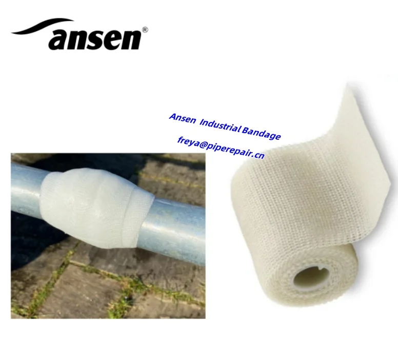 Self adhesive Quick Wrap with Moisture Curing Polyurethane Resin Pipe Repair Tape