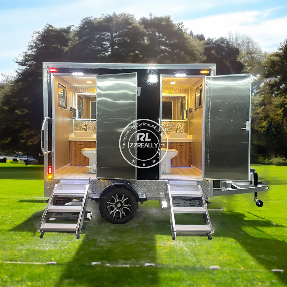 2025 Temporary Restroom Trailer Party Buy Luxury Toilet Bathroom for Rent