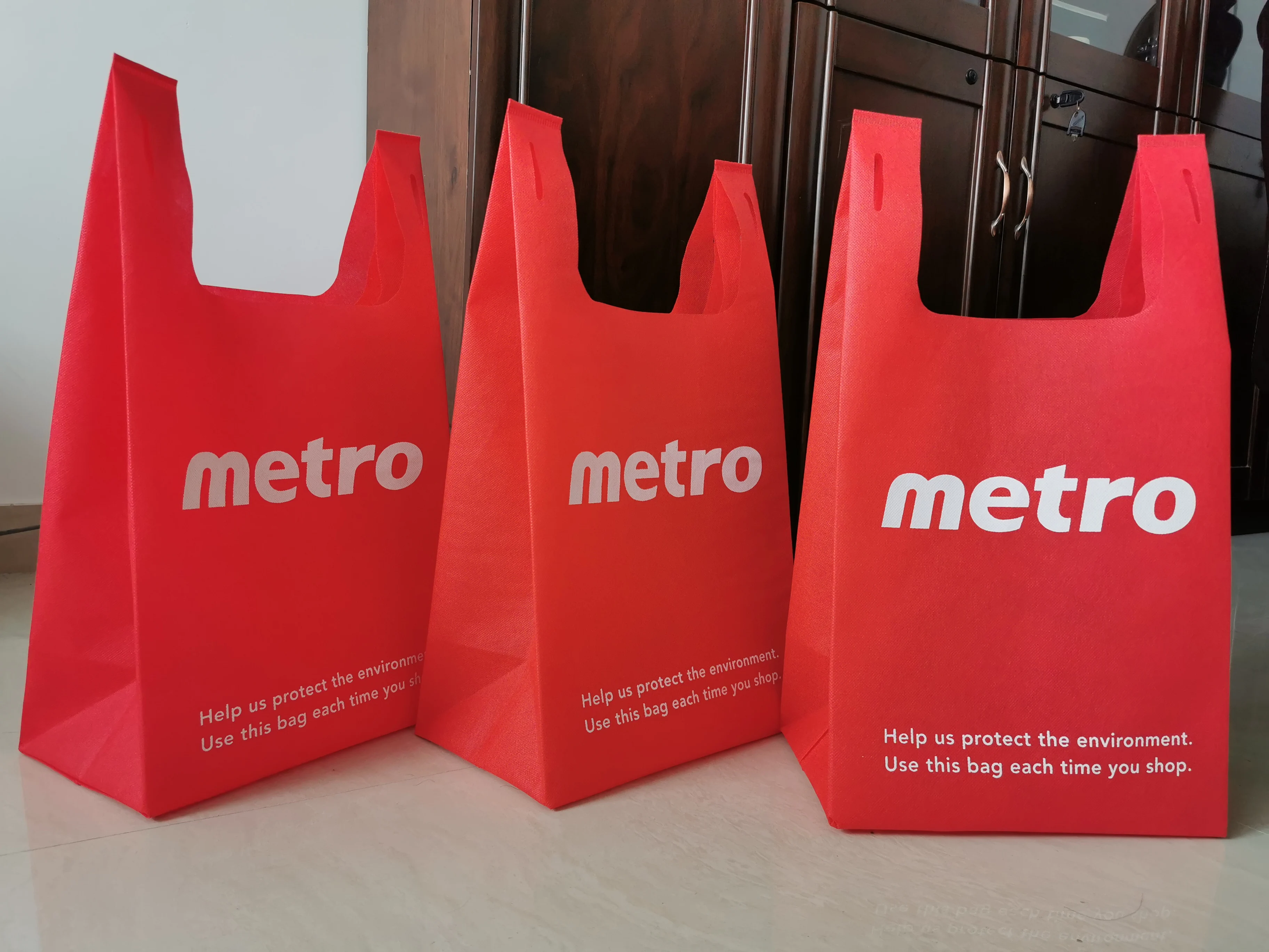 70gsm reusable recycled carry bag custom non woven bag supermarket shopping bag with bottom