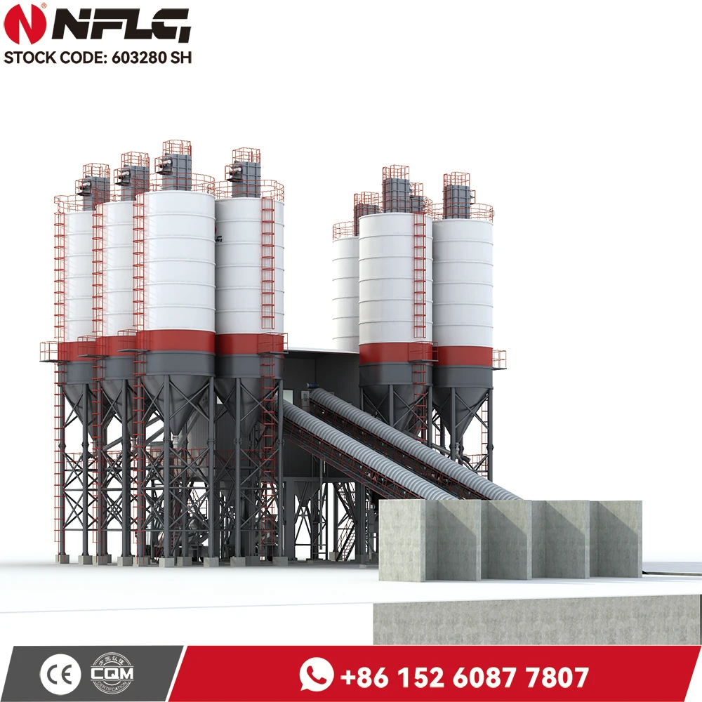 hzs series central advance ready mix concrete plant