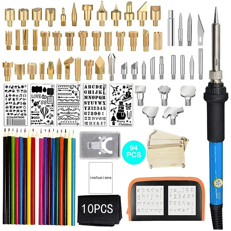 Pyrography Juego Herramientas Skyasia Electric Soldering Irons Set Fer A Souder 60W Soldering Iron Kit