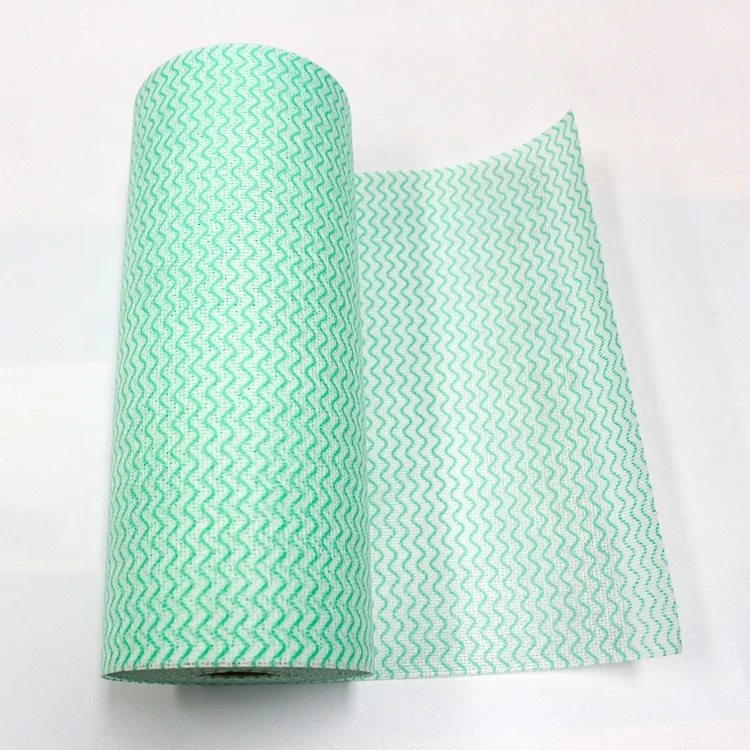 Spunlace Nonwoven Cleaning Wiping Cloth Rolls Kitchen Cleaning Wipes for household Cleaning Cloth