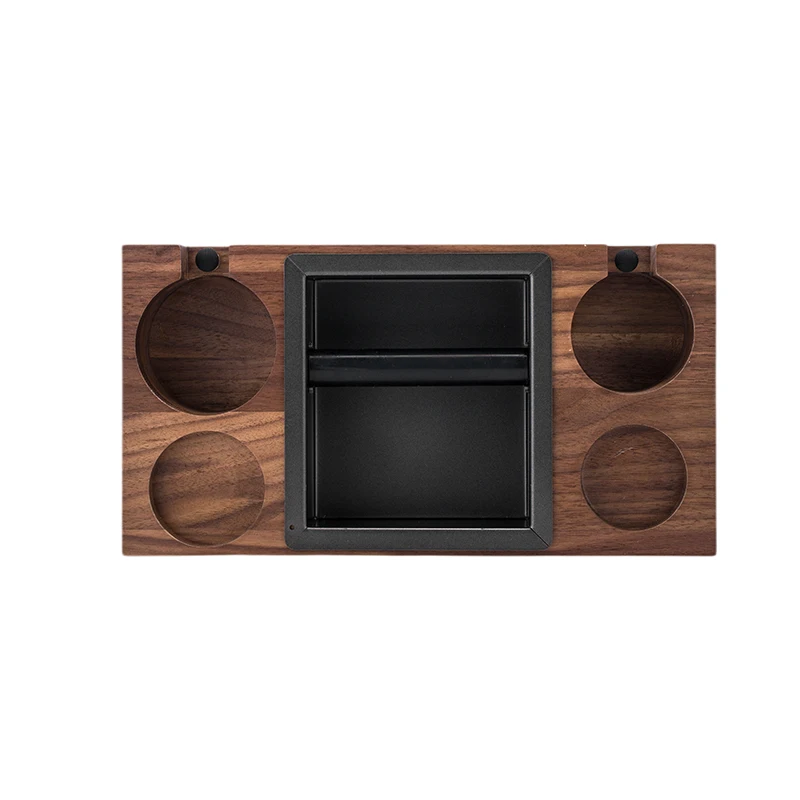 Barista Coffee stand with Coffee Knock Box  Coffee Knock Slag Storage Box